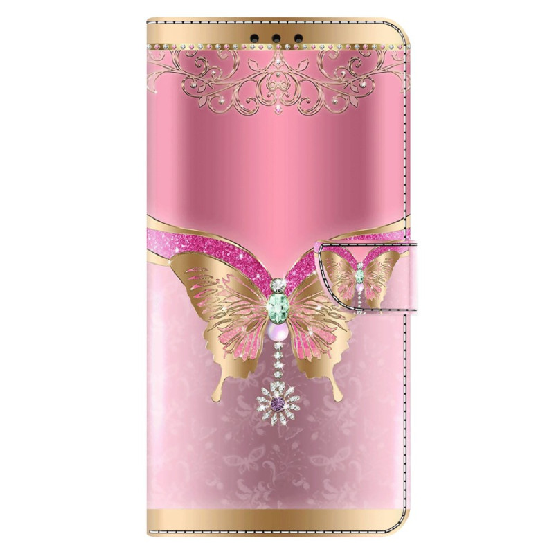 Funda Xiaomi 14 Butterfly Oro-Rosa