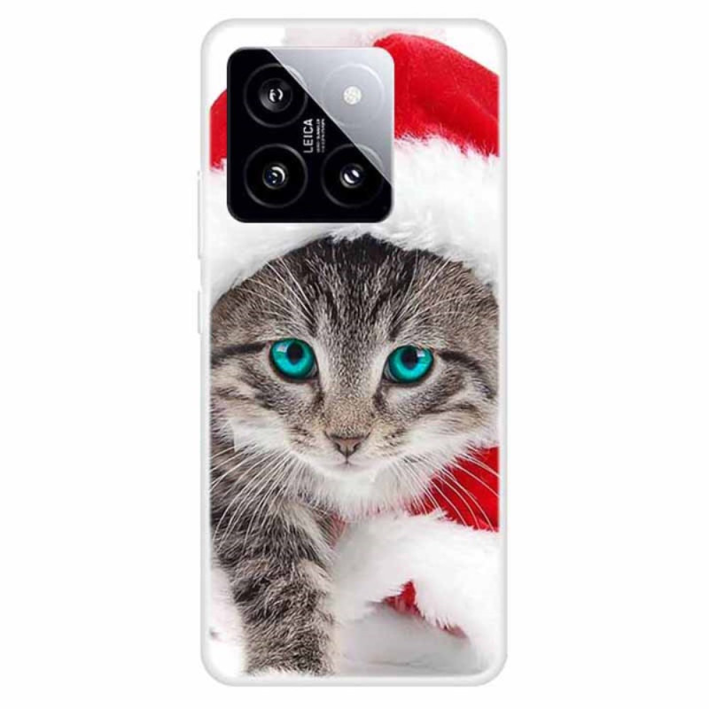 Funda Xiaomi 14 Christmas Cat


