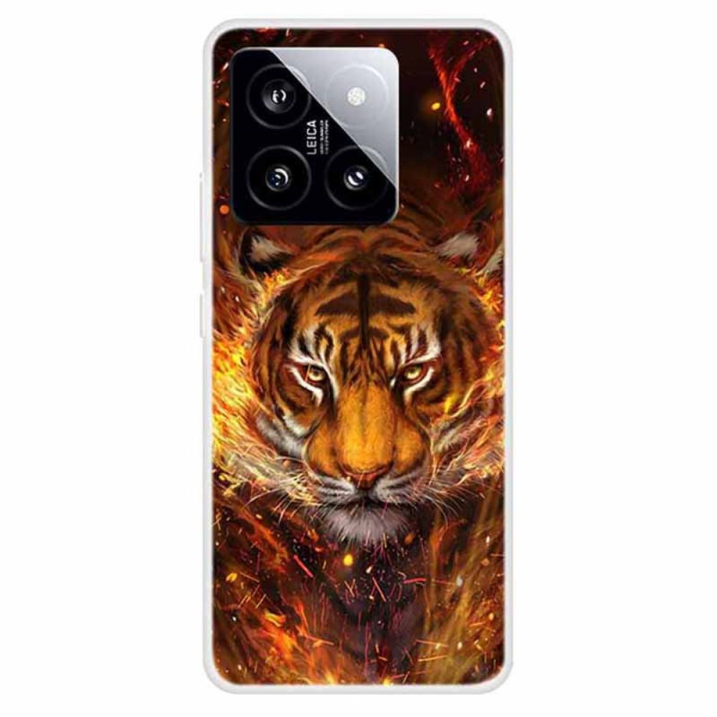 Funda Xiaomi 14 Flaming Tiger