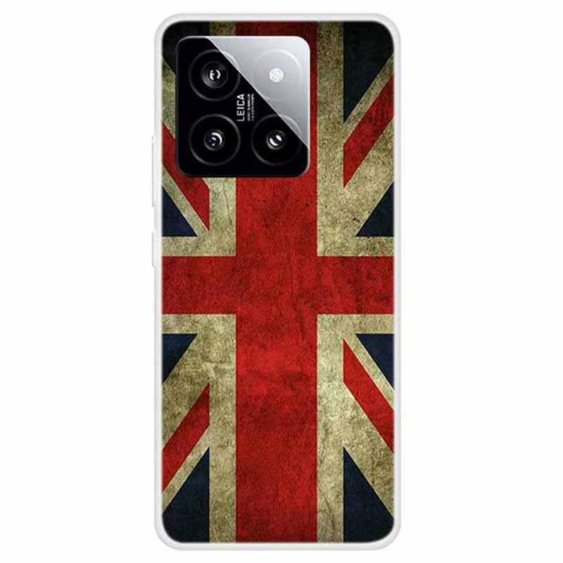 Funda Xiaomi 14 con la bandera del Reino Unido
