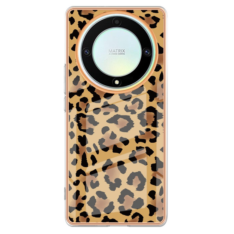 Honor Magic 5 Lite 5G / X9a Funda con estampado de leopardo