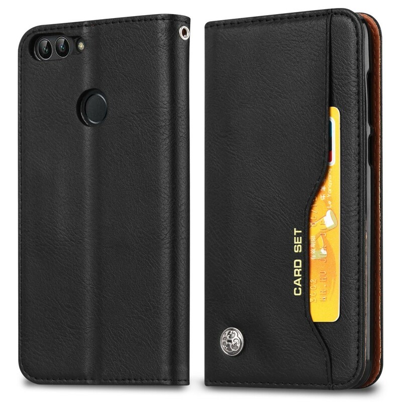 Funda Flip Cover Huawei P Smart Leatherette Card Funda