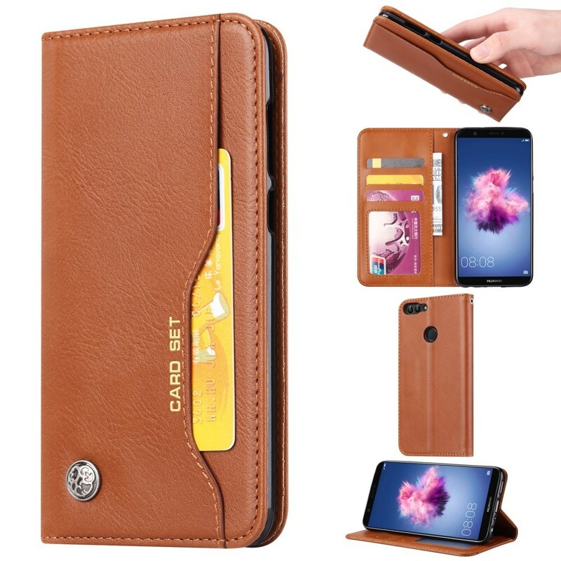 Funda Flip Cover Huawei P Smart Leatherette Card Funda