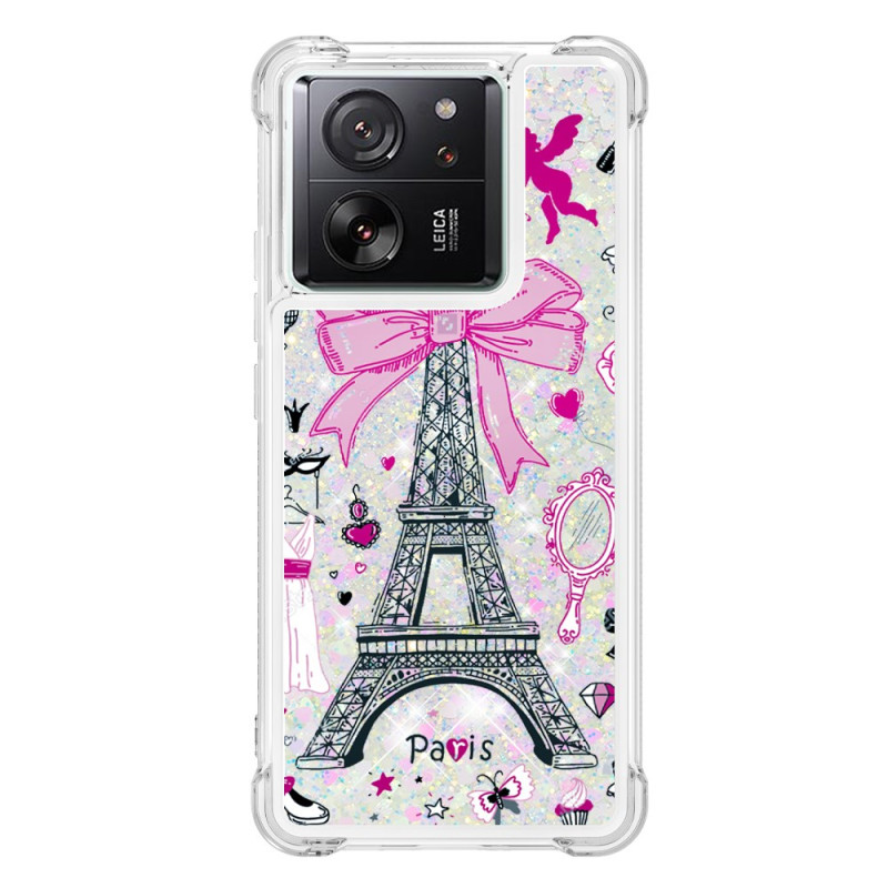 Funda Xiaomi 13T / 13T Pro Glitter Torre Eiffel

