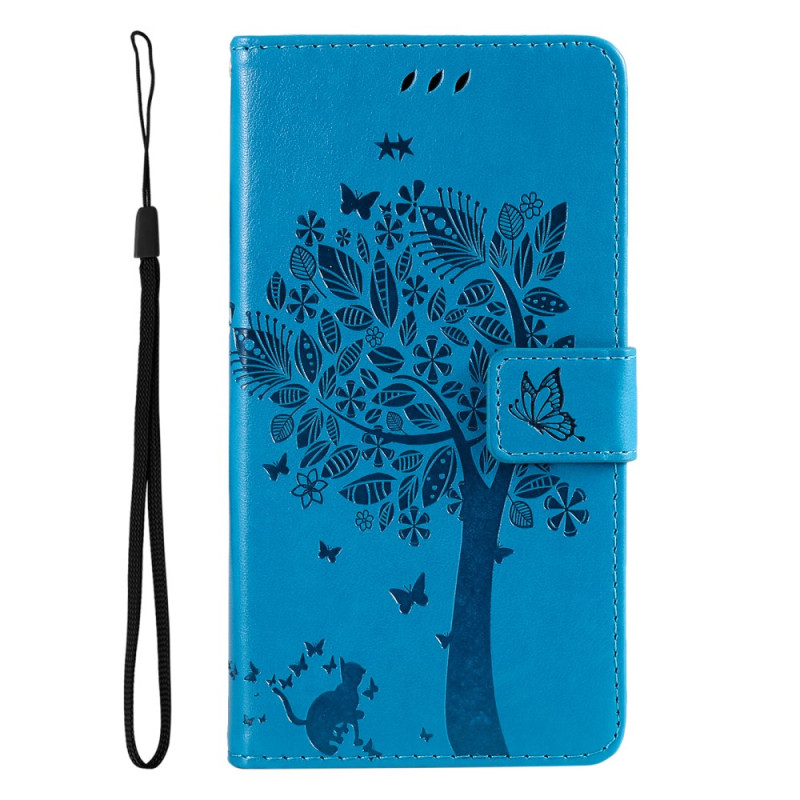 Funda Xiaomi Redmi Note 13 4G Gato y Cordón Árbol