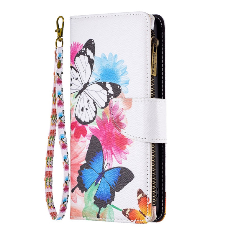 Xiaomi Redmi Note 13 5G Cartera Dos Mariposas Colgante
 Funda