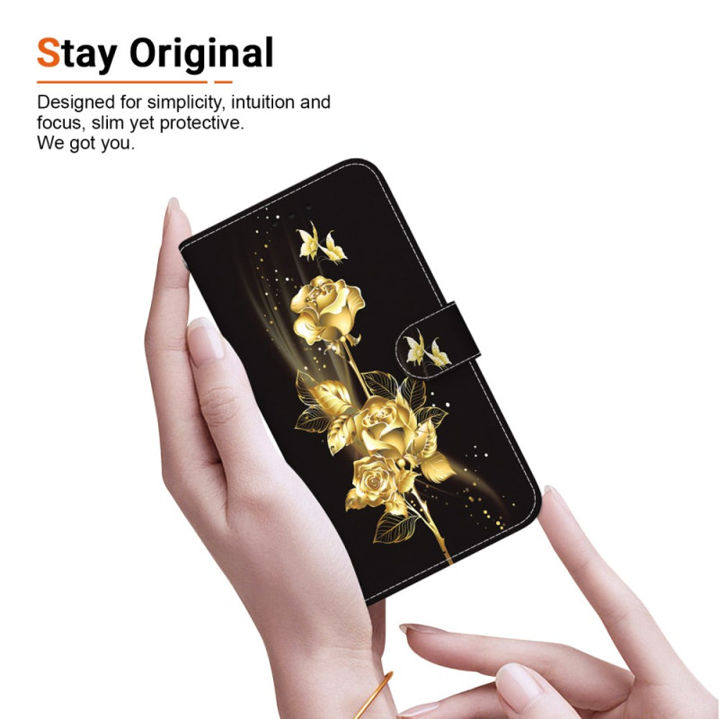 Para Xiaomi Redmi 10 / 10 Prime / 10 2022 Funda de teléfono TPU con línea  dorada con