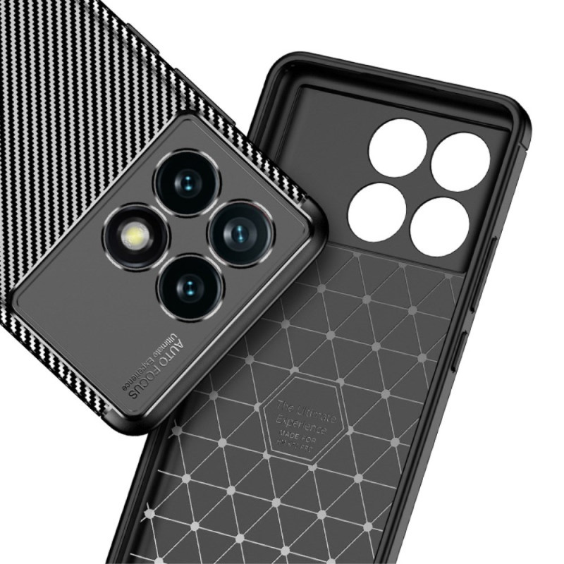 Funda Poco X5 Pro 5G Textura Flexible Fibra Carbono - Dealy