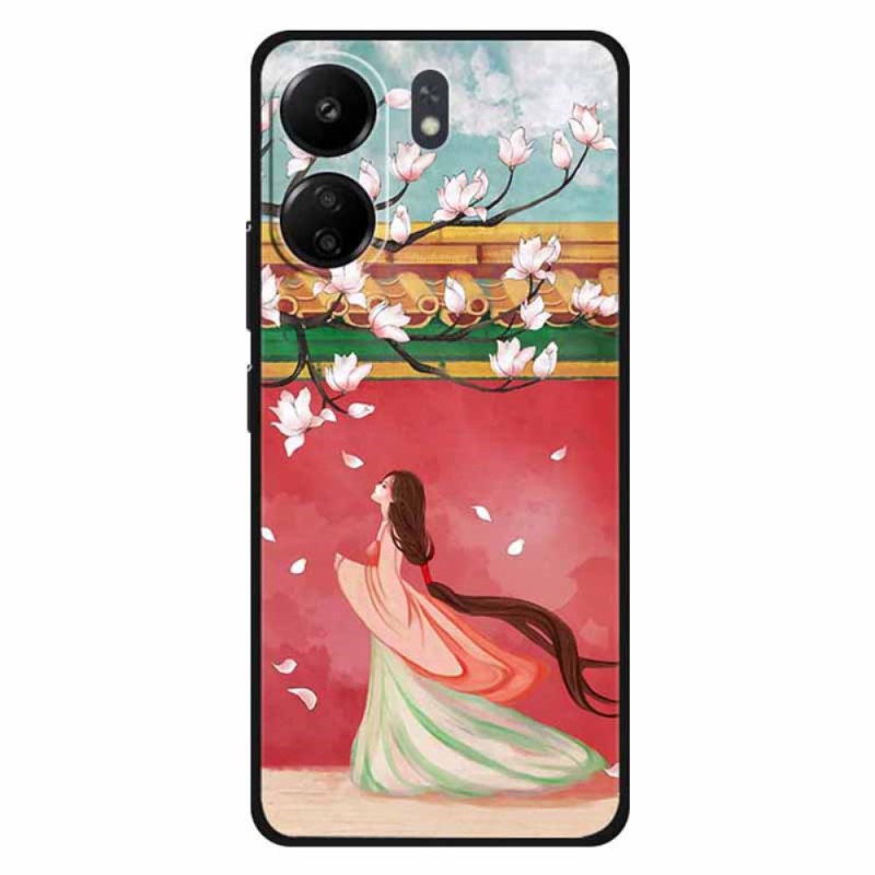 Funda Xiaomi Redmi 13C / Poco C65 Flor de Melocotón para Mujer
