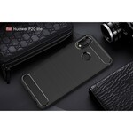 Funda de fibra de carbono cepillada para Huawei P20 Lite