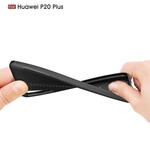 Funda de cuero Huawei P20 Pro línea doble Litchi