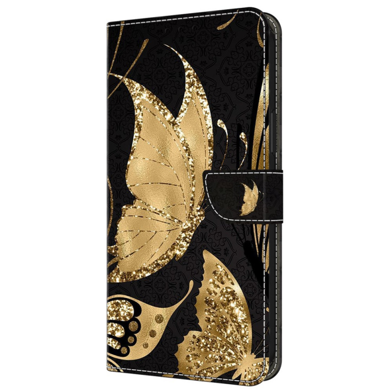 Funda Samsung Galaxy A55 5G Mariposa Dorada
