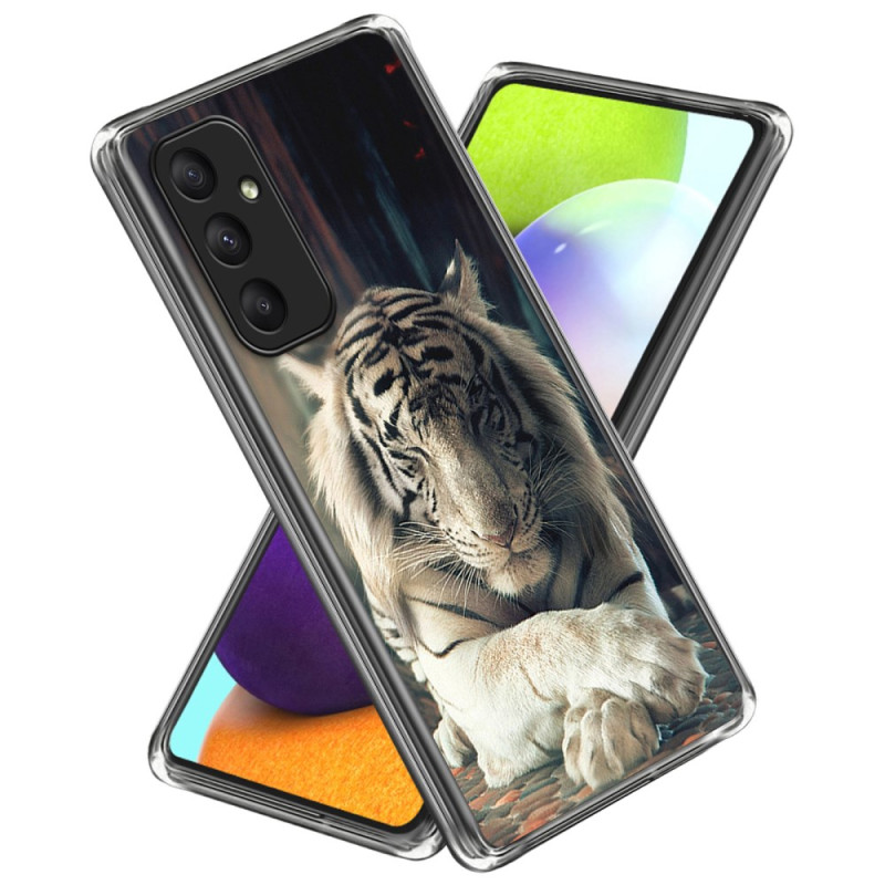 Funda Samsung Galaxy A55 5G Tiger Blanco
