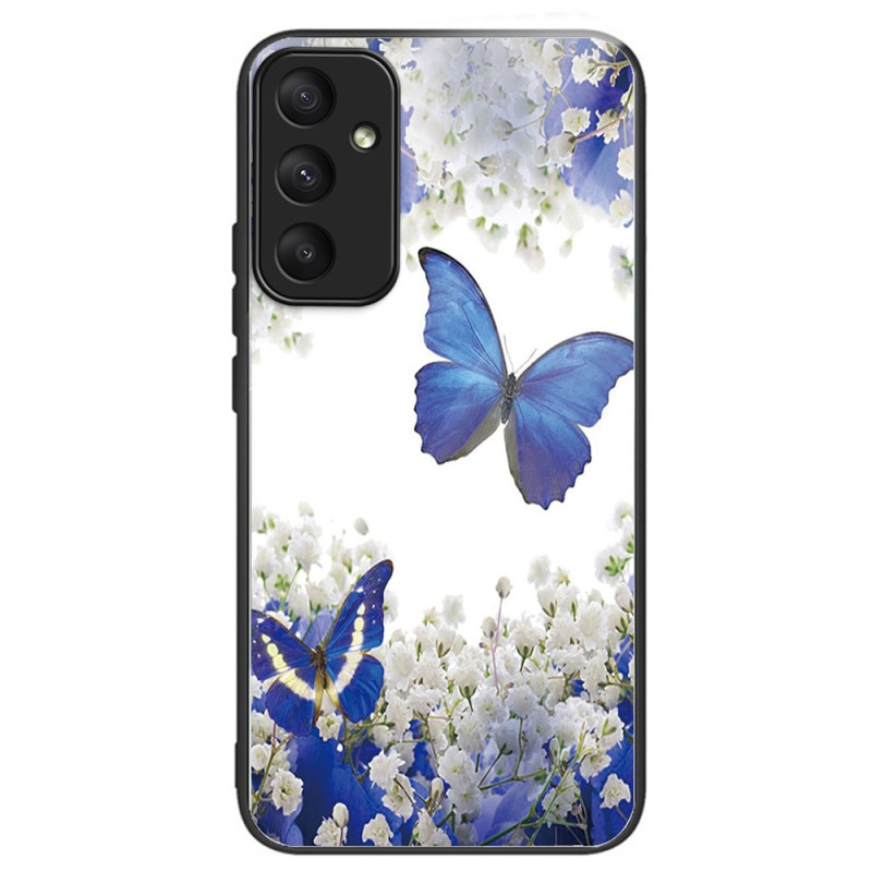 Funda Samsung Galaxy A55 5G de Vidrio Templado Mariposas Azules
