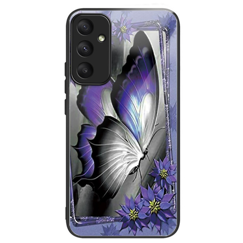Samsung Galaxy A55 5G Tapa Dura Púrpura Mariposa