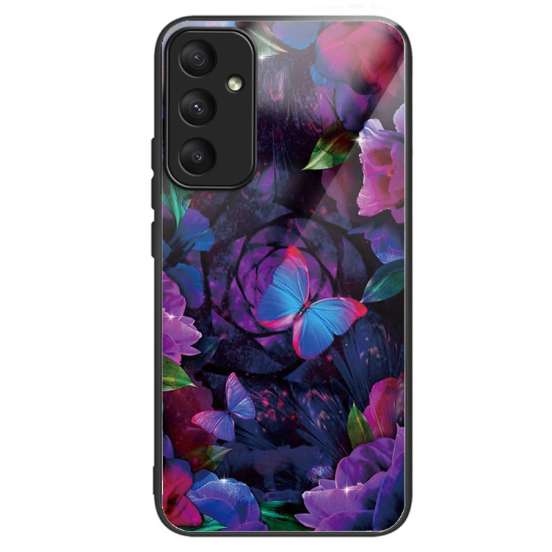 Funda Samsung Galaxy A55 5G de cristal templado Mariposas de colores
