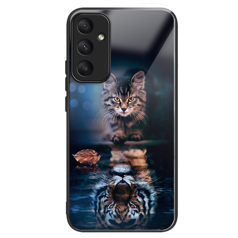 Funda Samsung Galaxy A55 5G de cristal templado Gatos y Tigres
