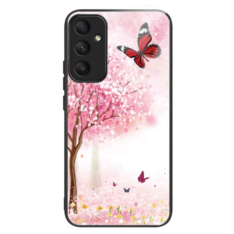 Funda Samsung Galaxy A35 5G de cristal templado Cherry Blossom
