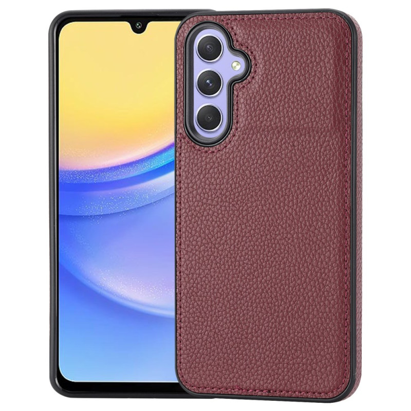 Funda Samsung Galaxy A15 5G de polipiel Litchi
