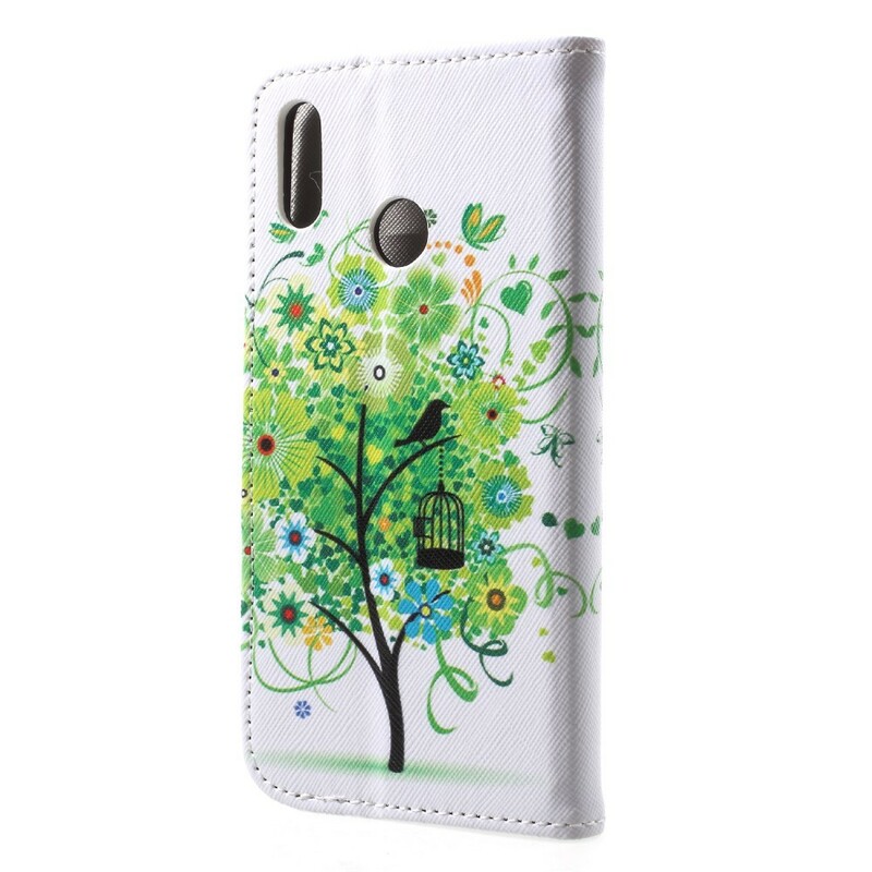 Funda de árbol de flores para Huawei P20 Lite