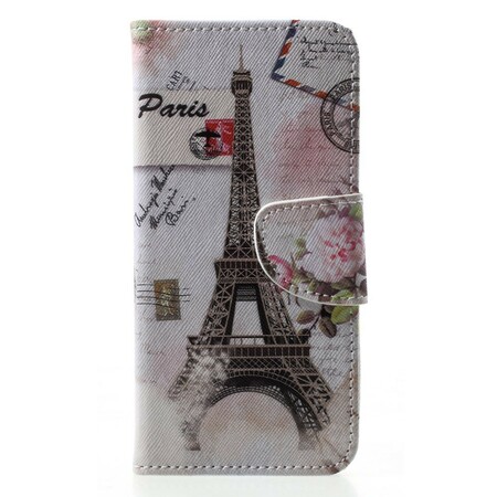 Funda de la Torre Eiffel retro de Huawei P20 Lite