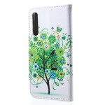 Funda de árbol de flores para el Huawei P20 Pro