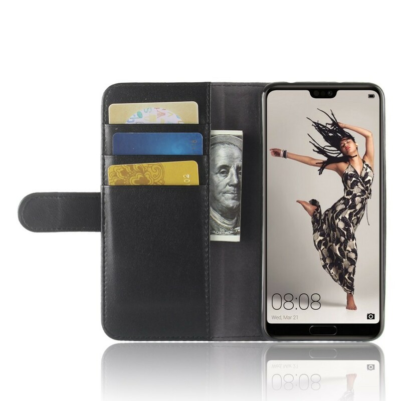 Funda Huawei P20 Pro de cuero genuino