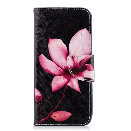 Funda Huawei P20 Flor Rosa