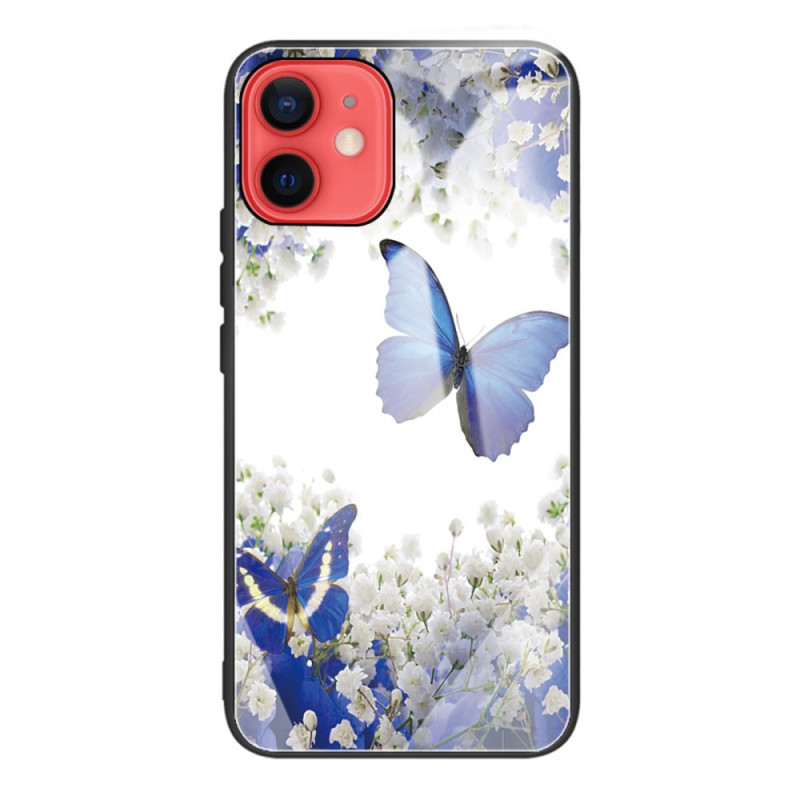 Funda de cristal templado Mariposas y Flores iPhone 11