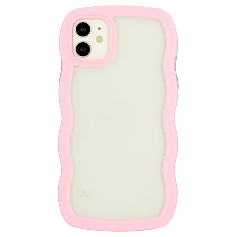 Funda iPhone 11 borde ondulado y de color