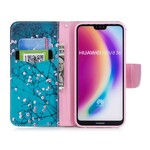 Funda de árbol de flores para Huawei P20 Lite