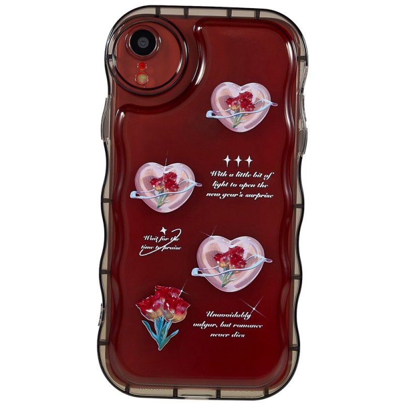 Funda iPhone XR Borde Ondulado Flores