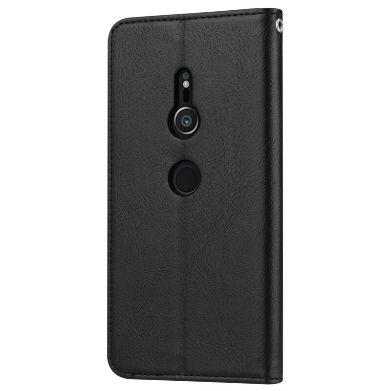 Funda de tarjeta de cuero artificial para el Sony Xperia XZ2