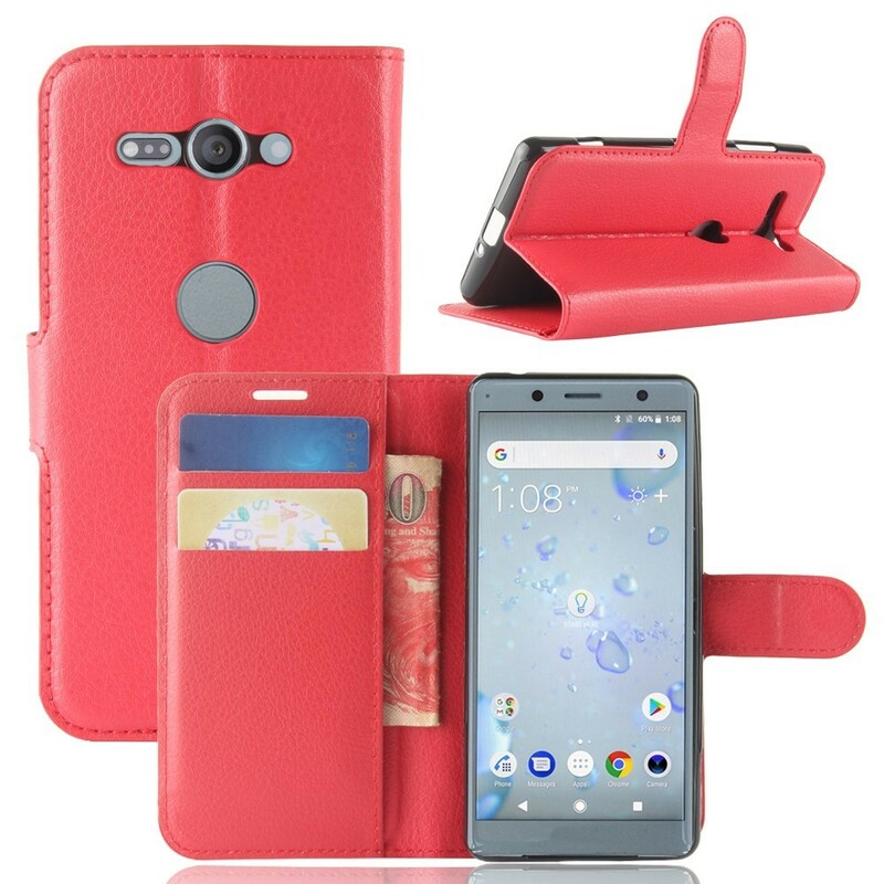Funda de polipiel retro para Sony Xperia XZ2 Compact