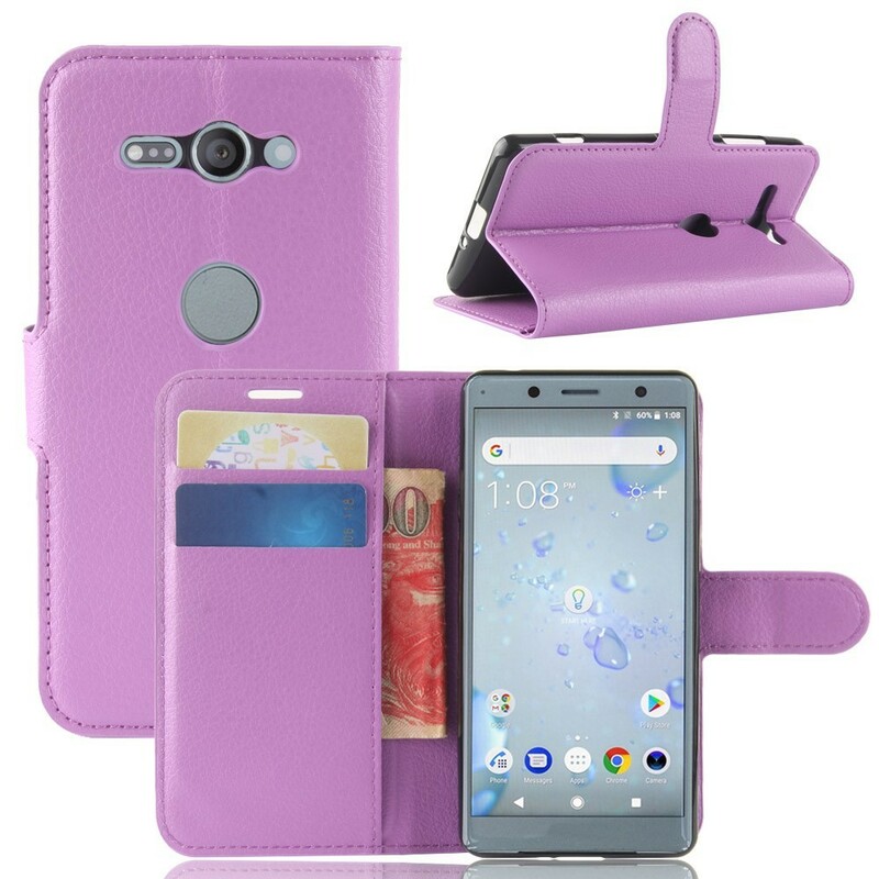 Funda de polipiel retro para Sony Xperia XZ2 Compact