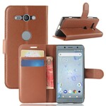 Funda de polipiel retro para Sony Xperia XZ2 Compact