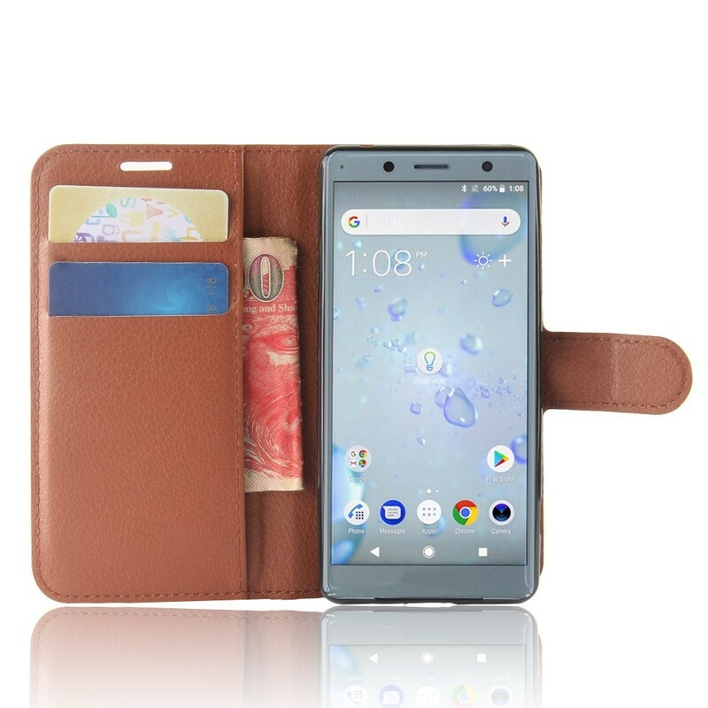 Funda de polipiel retro para Sony Xperia XZ2 Compact