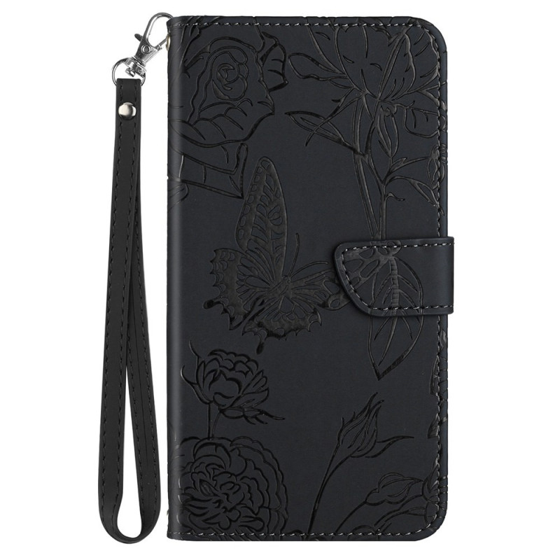 Funda Samsung Galaxy S10 Estampado Mariposas con Colgante
