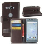 Funda de cuero genuino para Sony Xperia XZ2 Compact