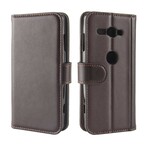 Funda de cuero genuino para Sony Xperia XZ2 Compact