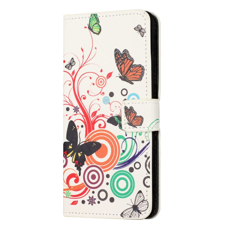 Funda Samsung Galaxy Xcover 7 Mariposas sobre fondo blanco