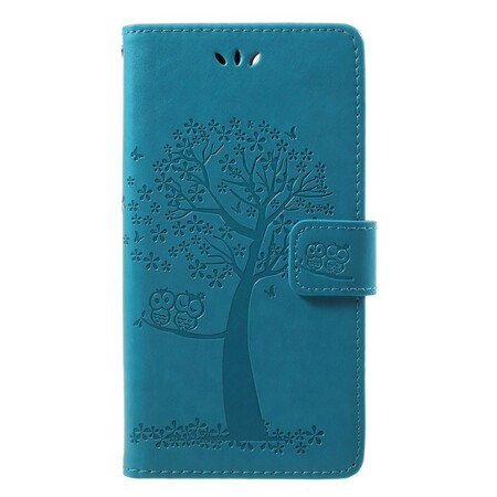 Funda Huawei Honor 9 Lite Árbol y búhos con colgante