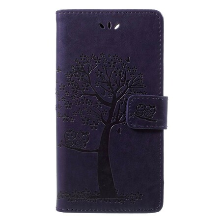 Funda Huawei Honor 9 Lite Árbol y búhos con colgante