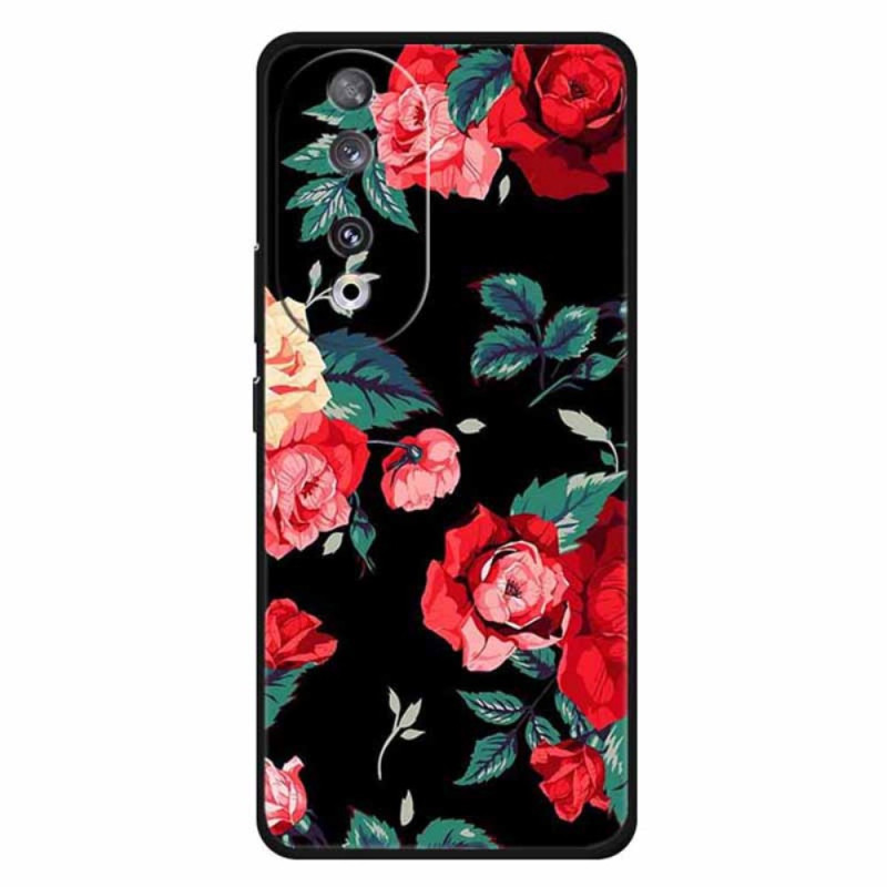 Estuche Honor 90 Flores sobre fondo negro