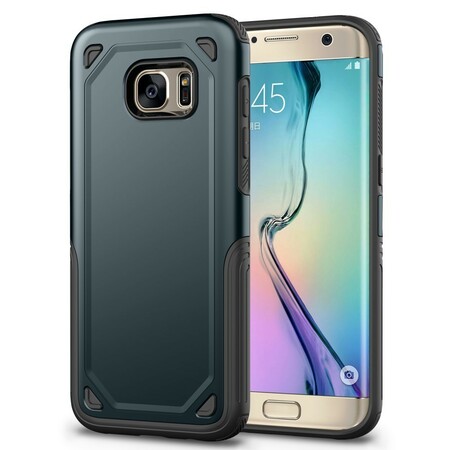 Samsung Galaxy S7 Armor Funda Efecto Metal
