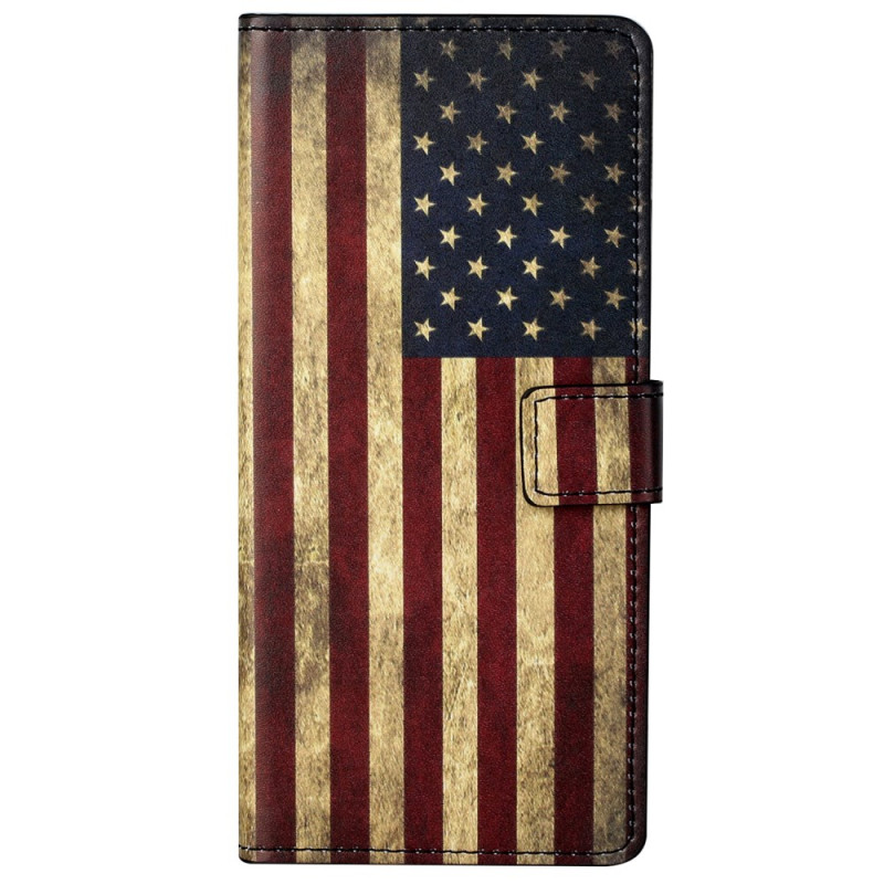 Funda Xiaomi Redmi Note 13 5G Bandera Americana Vintage
