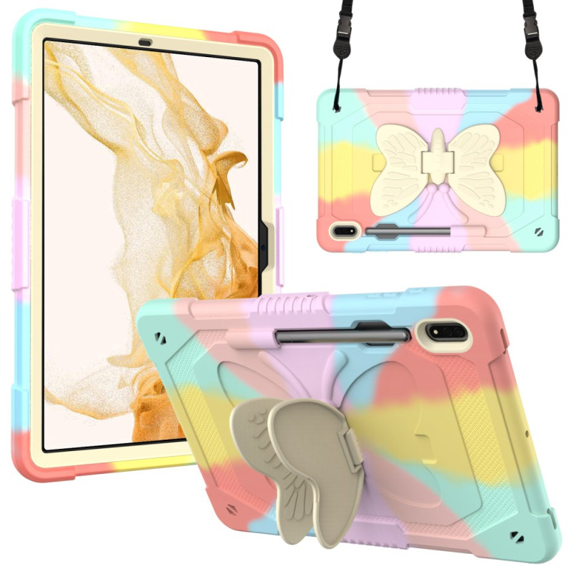 Funda Samsung Galaxy Tab S9 Soporte de mariposa y bandolera
