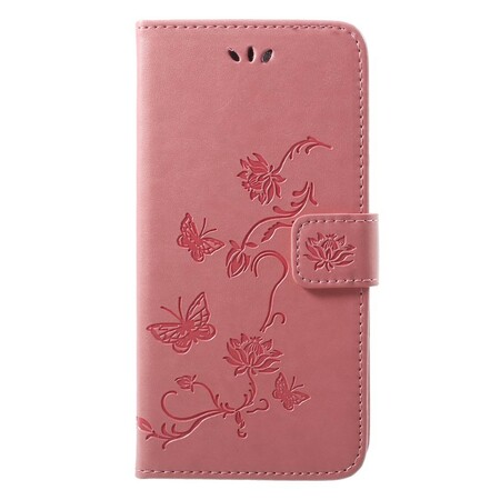 Funda Huawei P20 Pro mariposas y flores con colgante