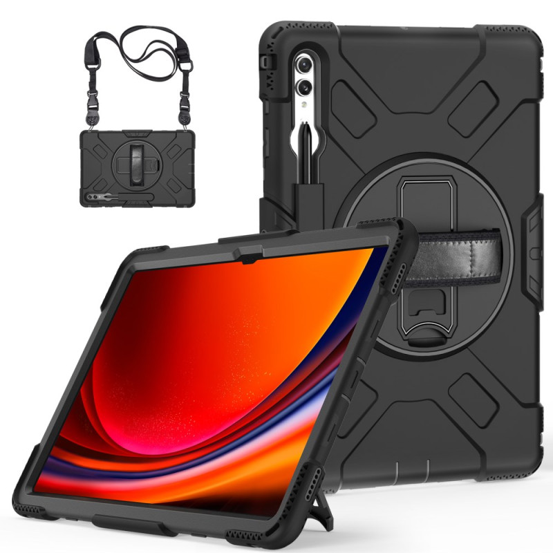 Funda Samsung Galaxy Tab S9 Ultra con soporte y colgante
 para el hombro a prueba de golpes