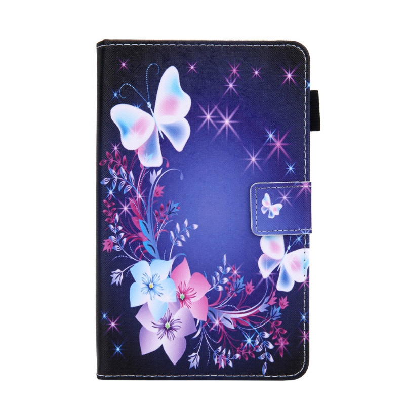 Funda Samsung Galaxy Tab A9 Mariposas en la noche
